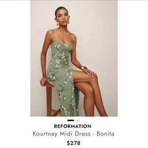 Reformation Kourtney Dress, Size 8